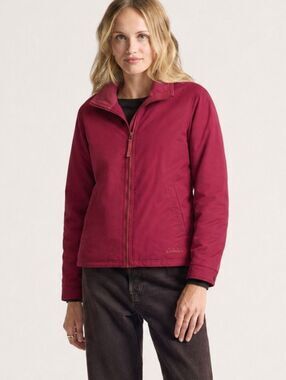 Cabela’s Women’s Berry Color Fleece-Lined Full-Zip Jacket — S